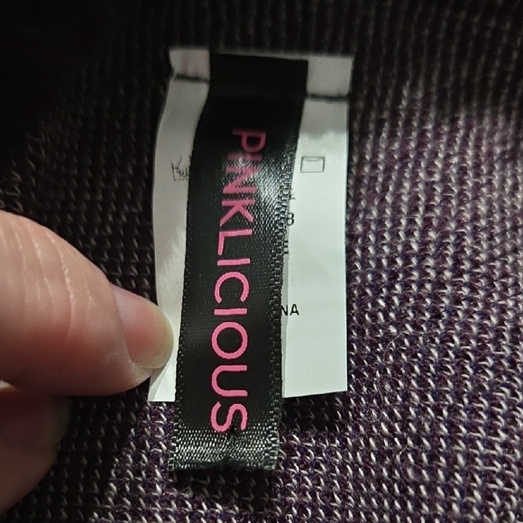 Pinklicious Purple Poncho with Fringe - Picture 2 of 16